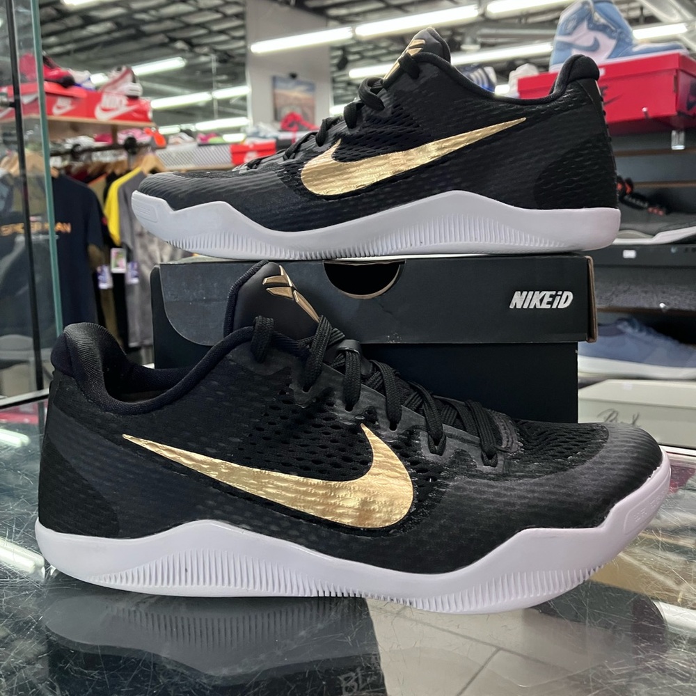Nike Kobe 11 Mamba Day iD Black Gold Size 7.5